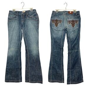 Antik Vintage Flared Denim Jeans Style WN12161
